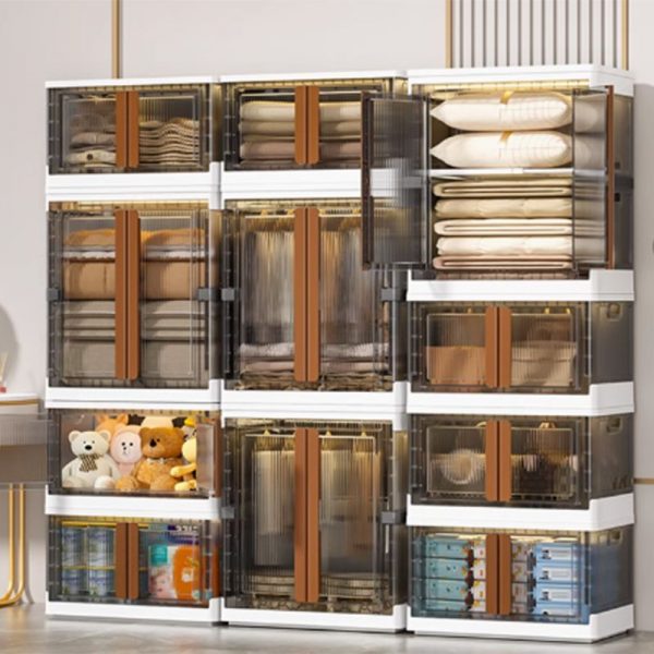 "Polymer Kids Armoire with Shelf, Clothing Rod, and Door"
